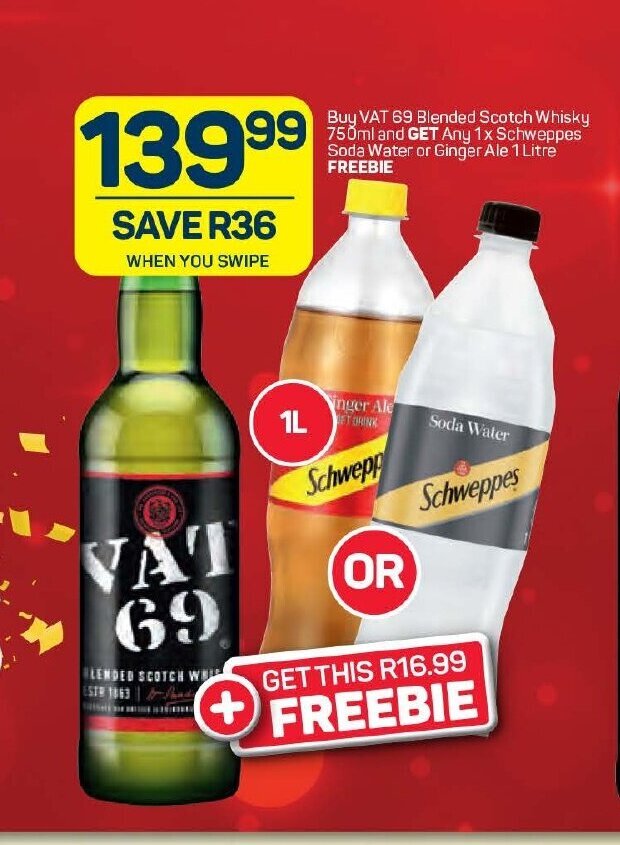 Vat 69 Blended Scotch Whisky 750ml offer at Pick n Pay Liquor