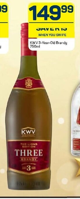 Pick n Pay Liquor KWV 3-Year-Old Brandy 750ml offer