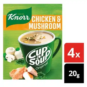 Pick n Pay Liquor Knorr Cup-A-Soup Chicken & Mushroom Instant Soup 4 x 20g offer