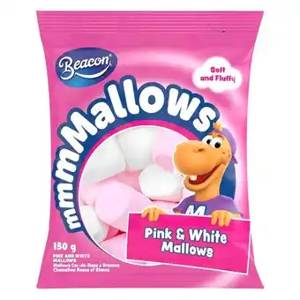 Pick n Pay Liquor Beacon Pink & White Marshmallows 150g offer