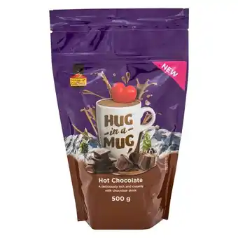 Pick n Pay Liquor Hug in a Mug Coffee Hot Chocolate 500g offer