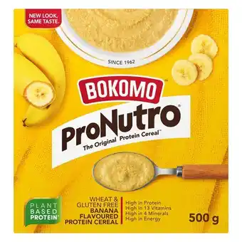 Pick n Pay Liquor Bokomo Pronutro Wheat Free Banana Flavoured 500g offer