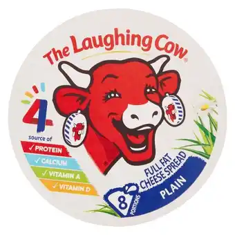 The Laughing Cow Plain Cheese Wedges 120g