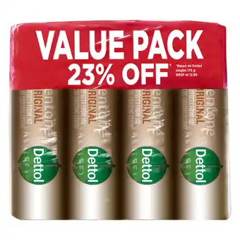 Pick n Pay Liquor Dettol Hygiene Bath Soap Eventone 175g 4ea offer