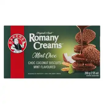 Pick n Pay Liquor Bakers Romany Creams Mint 200g offer