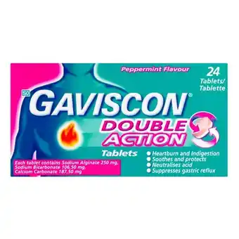 Pick n Pay Liquor Gaviscon Double-Action Antacid Tablets 24 Pack offer