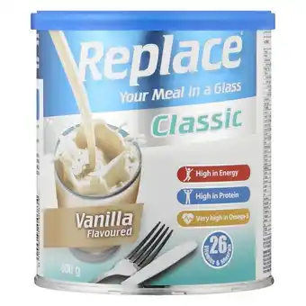 Replace Vanilla Drink 400g