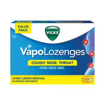 Pick n Pay Liquor Vicks Lozenges Honey Lemon 24s offer