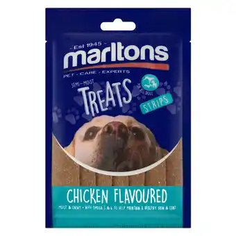 Marltons Chicken Flavoured Strips Dog Treats 120g