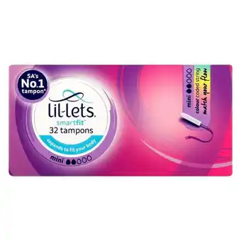 Pick n Pay Liquor Lil-lets Non-Applicator Tampons Mini 32s offer