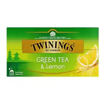 Twinings Green Tea & Lemon Tea Bags 25 Pack