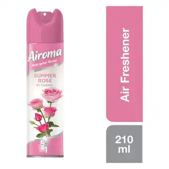 Pick n Pay Liquor Airoma Aerosol Summer Rose 210ml offer