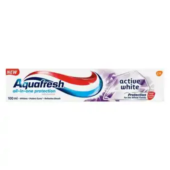 Pick n Pay Liquor Aquafresh Toothpaste Active White 100ml offer