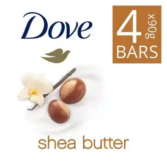 Pick n Pay Liquor Dove Purely Pampering Shea Butter Beauty Soap 4 x 90g offer