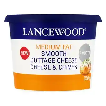 Pick n Pay Liquor Lancewood Medium Fat Smooth Cottage Cheese with Chives 250g offer