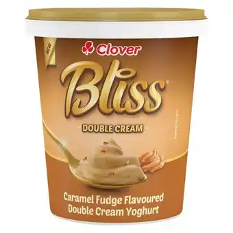 Pick n Pay Liquor Clover Bliss Caramel Fudge Flavoured Double Cream Yoghurt 1kg offer