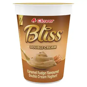 Pick n Pay Liquor Clover Bliss Caramel Fudge Flavoured Double Cream Yoghurt 150g offer