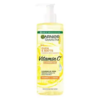 Pick n Pay Liquor Garnier SkinActive Even & Matte Vitamin C Cleansing Gel Wash 400ml offer