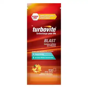 Turbovite Blast Alcohol Free Syrup 10ml