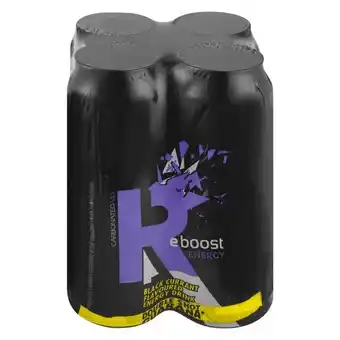 Pick n Pay Liquor Reboost Blackcurrant Energy Drink 4 x 500ml offer