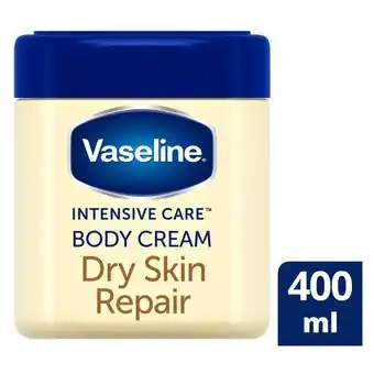 Pick n Pay Liquor Vaseline Intensive Care Dry Skin Repair Moisturizing Body Cream 400ml offer