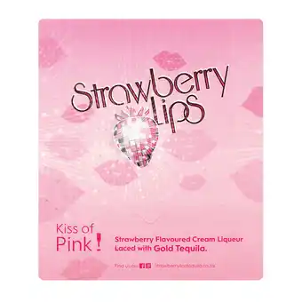 Pick n Pay Liquor Strawberry Lips S/Berry Cream Liqueur 750ml x 6 offer