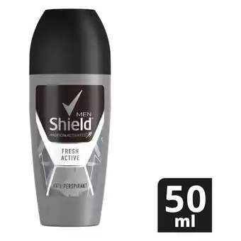 Pick n Pay Liquor Shield Men Fresh Active Antiperspirant Roll On Deodorant 50ml offer