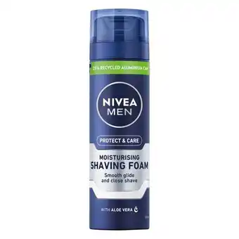 Pick n Pay Liquor Nivea For Men Moisturising Shaving Foam 200ml offer