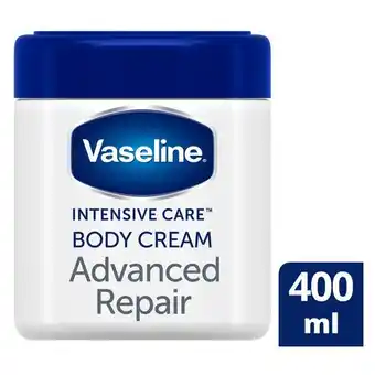 Pick n Pay Liquor Vaseline Intensive Care Advanced Dry Skin Repair Fragrance Free Body Cream 400ml offer