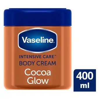 Pick n Pay Liquor Vaseline Intensive Care Cocoa Glow Moisturizing Body Cream for Dry Skin 400ml offer