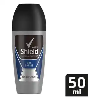Shield Men Dry Sprint Antiperspirant Roll On Deodorant 50ml