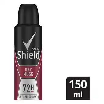 Pick n Pay Liquor Shield Anti Perspirant Aerosol for Men Fresh Musk 150ml offer