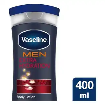 Vaseline Men Extra Hydration Moisturizing Body Lotion for Very Dry Skin 400ml