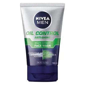 Pick n Pay Liquor Nivea For Men Oil Control Face Wash 100ml offer