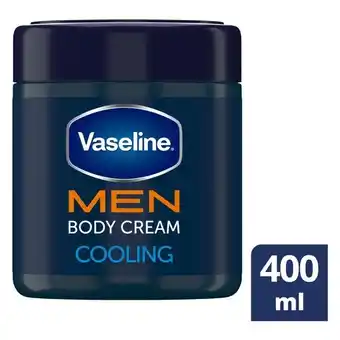 Pick n Pay Liquor Vaseline Men Cooling Moisturizing Body Cream for Dry Skin 400ml offer