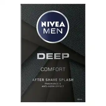 Pick n Pay Liquor Nivea For Men Deep Comfort After Shave Splash 100ml offer