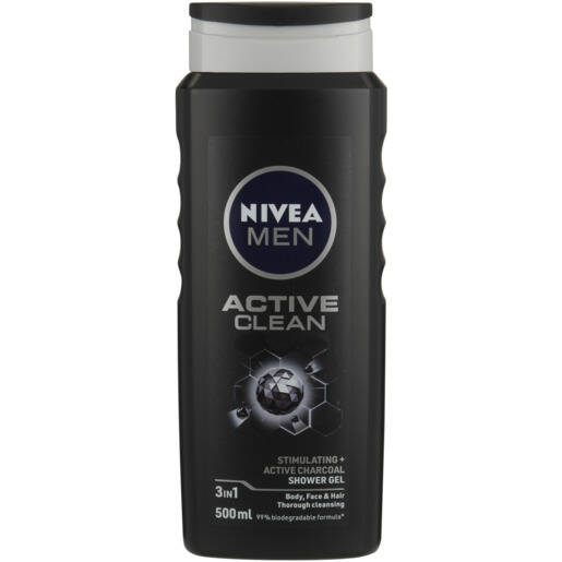 NIVEA MEN Active Clean Shower Gel 500ml offer at Checkers Liquor Shop