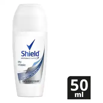 Pick n Pay Liquor Shield Women Dry Classic Antiperspirant Roll On Deodorant 50ml offer