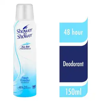 Pick n Pay Liquor Shower To Shower Fresh Powder Deodorant 150ml offer