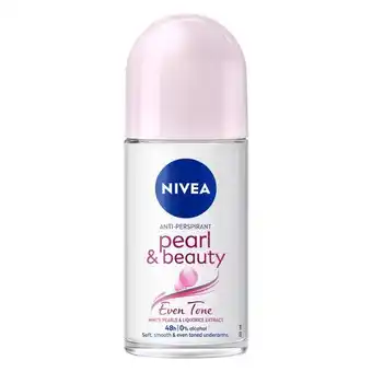 Pick n Pay Liquor Nivea Pearl & Beauty Even Tone Anti-Perspirant Roll On 50ml offer