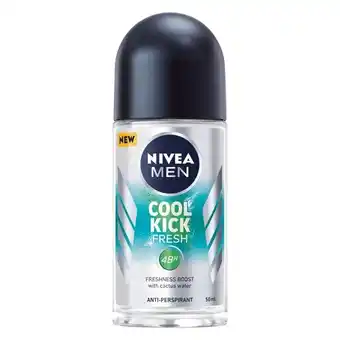 Pick n Pay Liquor Nivea Men Roll On Cool Kick Fresh 50ml offer