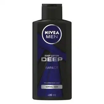 Pick n Pay Liquor Nivea Men Body Lotion Deep Impact 400ml offer
