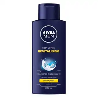 Pick n Pay Liquor Nivea Men Revitalising Body Lotion 400ml offer
