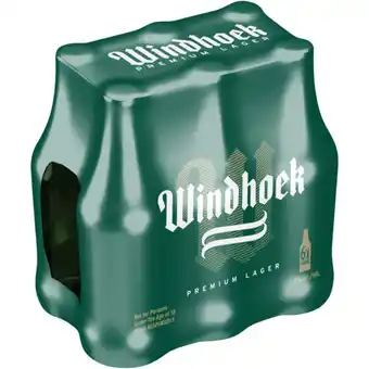 Checkers Liquor Shop Windhoek Premier Lager Beer Bottles 6 x 440ml offer