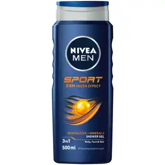 Checkers Liquor Shop NIVEA MEN Sport Shower Gel 500ml offer