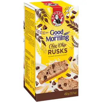 Bakers Good Morning Chocolate Chip Rusks 450g