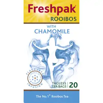 Checkers Liquor Shop Freshpak Chamomile Rooibos Tagless Teabags 20 Pack offer