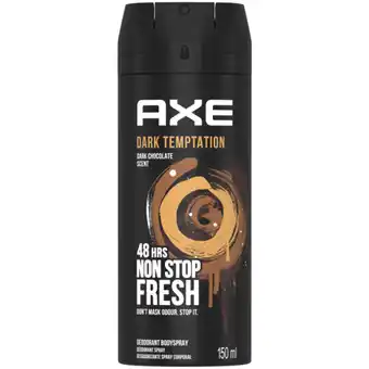 Checkers Liquor Shop AXE Dark Temptation Deodorant Body Spray 150ml offer