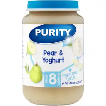 Checkers Liquor Shop PURITY Pear & Yoghurt Baby Food 200ml offer