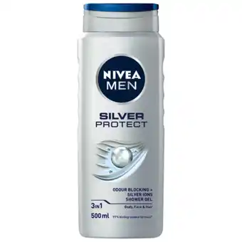 Checkers Liquor Shop NIVEA MEN Silver Protect Shower Gel 500ml offer